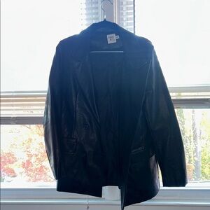 Princess Polly Black Faux Leather Jacket